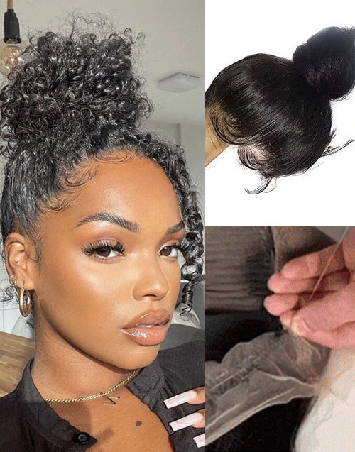 Celeste- Curly Invisi Strap Snug Fit 360 Lace Wig Easily Half Up Half Down Look Pre Cut Lace Wig