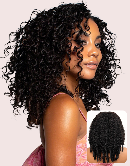 Burmese Curly 13x5 Pre Cut Lace Front Wig Curly Hair Pre Plucked Hairline Pre Cut Lace