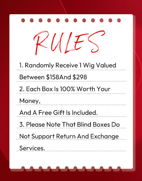 $79 Blind Box Win One 100% Human Hair Wig Flash Sale