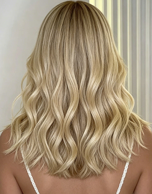 Corneta- True-Hold Glueless Ombre Platinum Blonde 13x4 Lace Frontal Human Hair Wigs