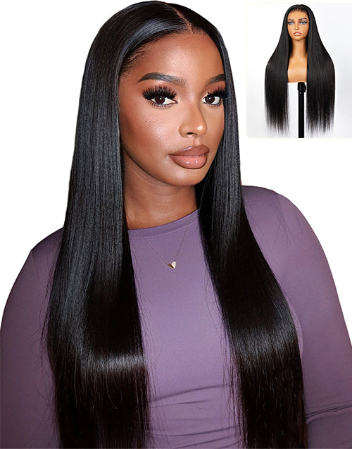18" Glueless Straight 13x5 Lace Front Human Hair Wig Ready to Ship Flash Deal