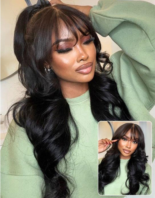 20" Glueless Body Wave 13x5 Pre Everything Wig With Bangs Flash Deal