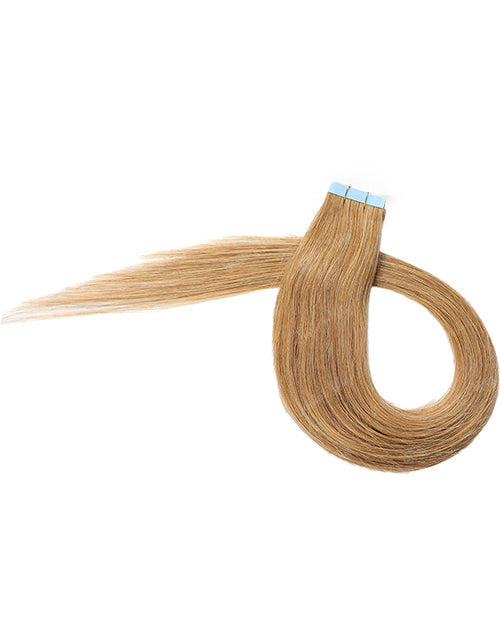 #27 Hair Tape Straight Human Hair Extensions Blonde Color