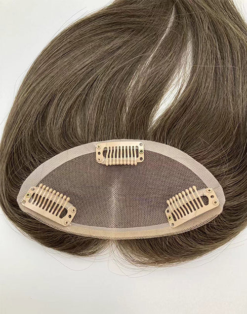 2.5"×5" Hair Toppers Remy Human Hair For Women Thinning Hair