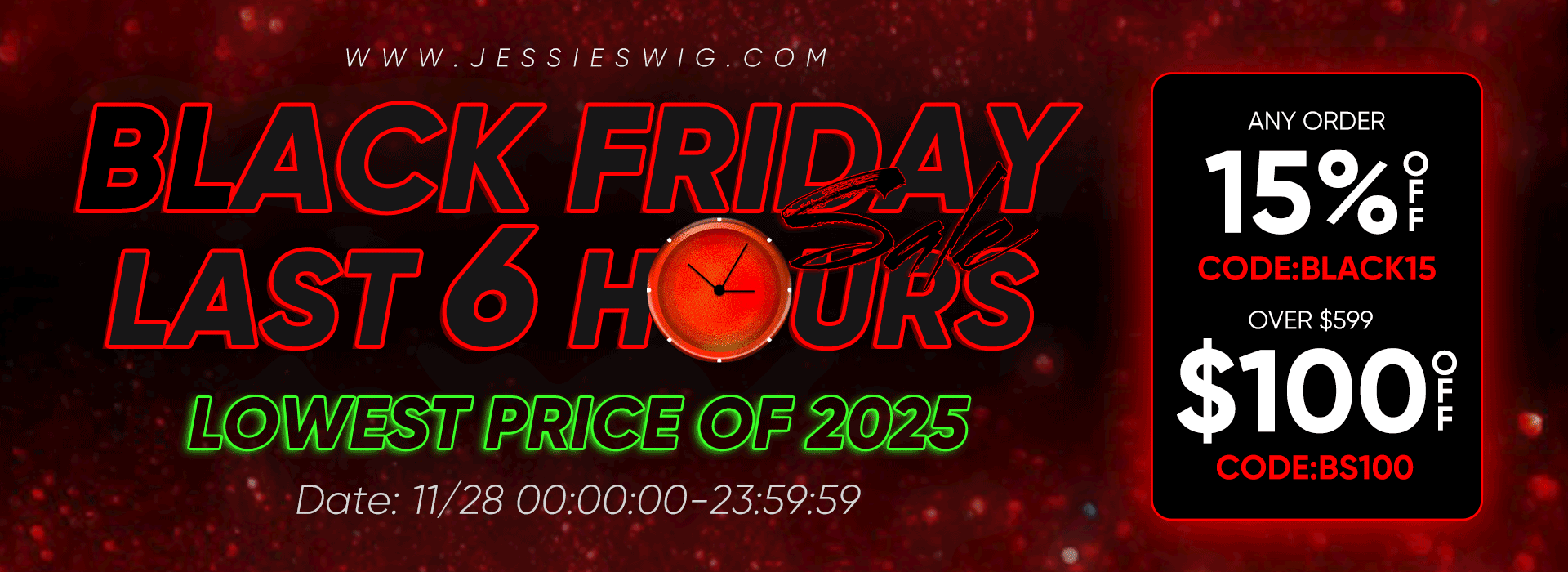 2025 Jessie's Wig Black Friday Mega Sale