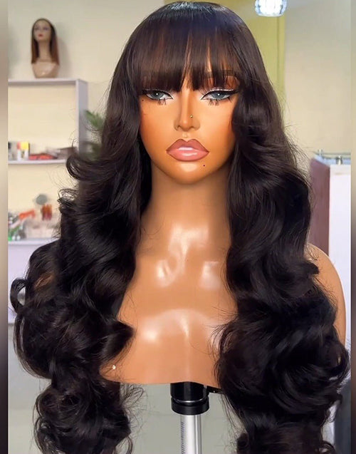 30" Body Wave 13x4 Lace Front Wig No Bangs/With Bangs Two Choices Flash Deal