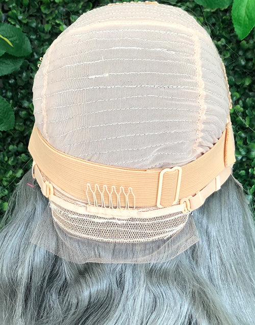 Amie -Sliver Grey Straight 13x6 Deep Part Lace Front Glueless Wig Human Hair For Women