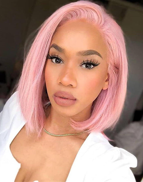 3 WIGS=$259|26" Water Wave 4x4 Wig+14" Straight 13x4 Wig+10" Pink Bob Straight 13x4 Wig Flash Deal