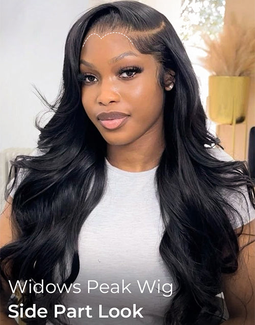 Widows Peak M Hairline Body Wave 13x5 Pre Everything Wig Real HD Lace Single Tiny Knots