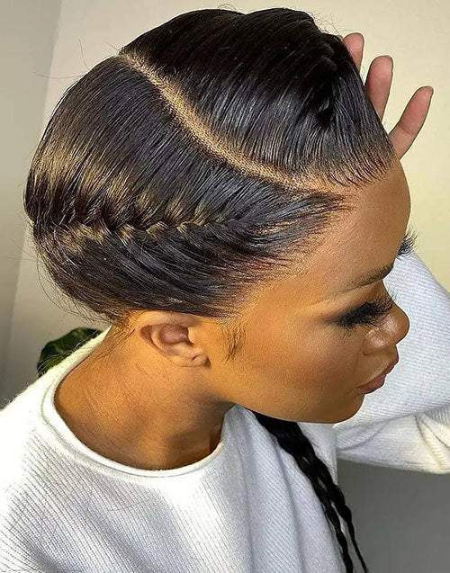 Rae- (Can Do Ponytail ) Straight Full Lace Wig Human Hair Wigs Preplucked Hairline