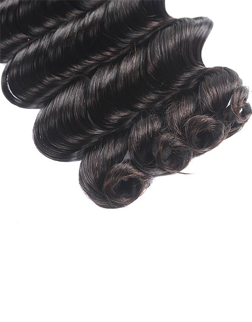 {15A 3Pcs} Deep Wave Super Double Drawn Full End 3 Bundles/Pack Human Hair Extensions