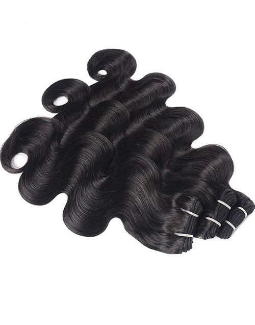 {15A 3Pcs} Super Double Drawn Body Wave Full End 3 Bundles/Pack Human Hair Extensions
