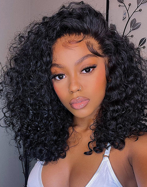 Elara- Full 250% Density Curly 13x5 Pre Everything Glueless Wigs Human Hair