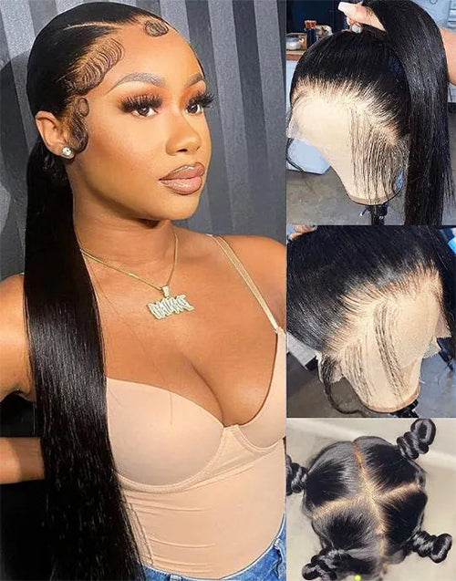 EXTRA 30% OFF 12"-20" Can Do Make Braids Ponytail Straight Full Lace Wig Flash Deal