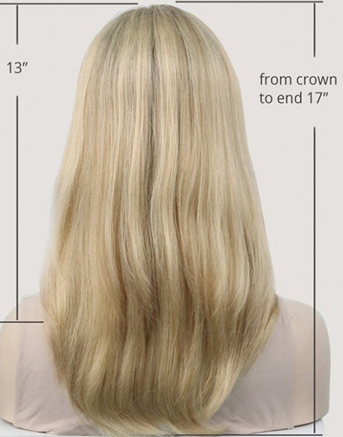 Silk Top Blonde Remy Human Hair Wig For Women Hair Loss Friendly