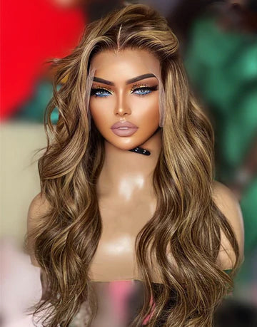 US Only Ships in 1-2 Days|Carlin- Glueless 13X4/7X5 Highlight Honey Blonde Body Wave Wigs Pre Cut Lace