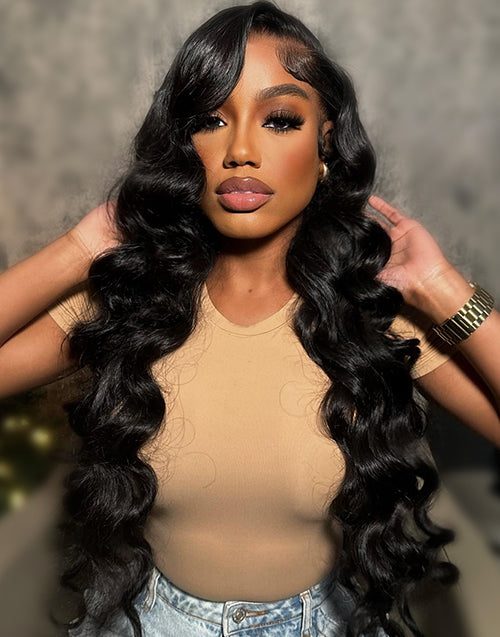 Kai- Glueless Pull Go Loose Deep Human Hair Wig Easy Install 6x5 Pre Cut Lace