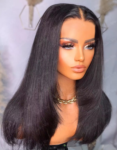 Cherry- Pre Everything Skip The Stylist Go Glueless 9x6 Pre Cut Lace Layer Cut Straight Wig