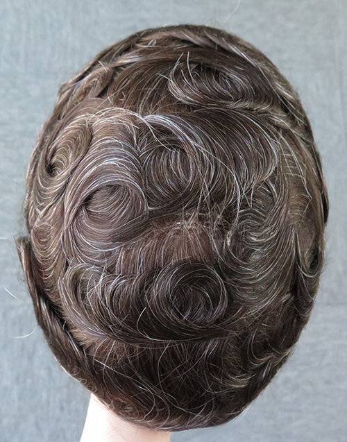 8"x10" Full French Lace 6" Hair Toupee Hairpieces for Men Indian Cuticle Remy Human Hair