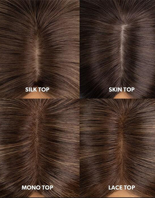 6"x6" Silk Top Human Hair Topper | Natural Scalp Look | Crown Coverage
