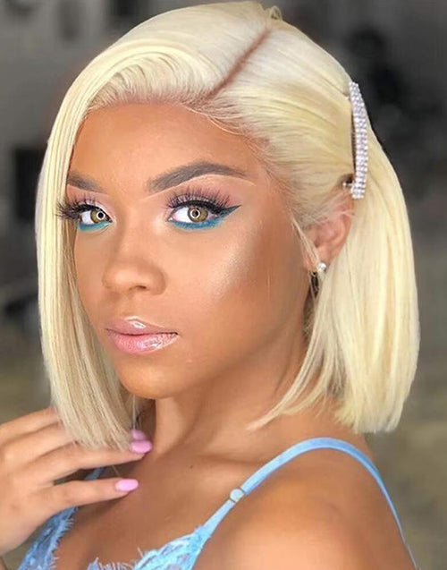 3 WIGS=$159|16" Body Wave 13x5 Pre Cut Lace Wig With Bangs+10" #613 Straight 13x4 Bob Wig+12" Bob Straight Wig With Bangs Flash Deal