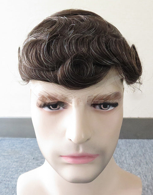 8"x10" Full French Lace 6" Hair Toupee Hairpieces for Men Indian Cuticle Remy Human Hair