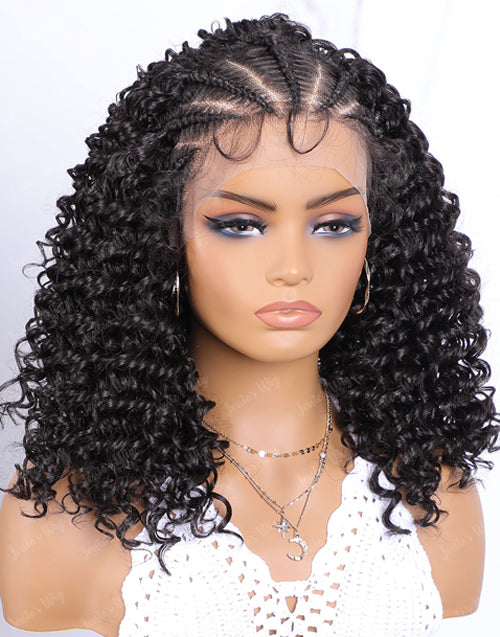 13x6 Lace Front Handmade Braided Wig Knotless for Women