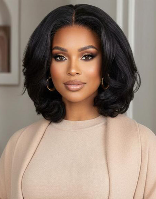 Oralia- Glueless Loose Wave Bob Wig 13x5 Pre Cut Lace Wig