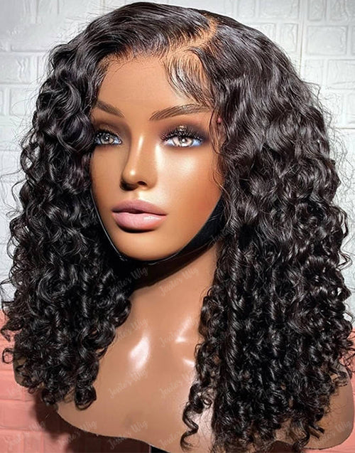 Pixie Curl 13x4 Lace Frontal Human Hair Wig Glueless Preplucked Wig