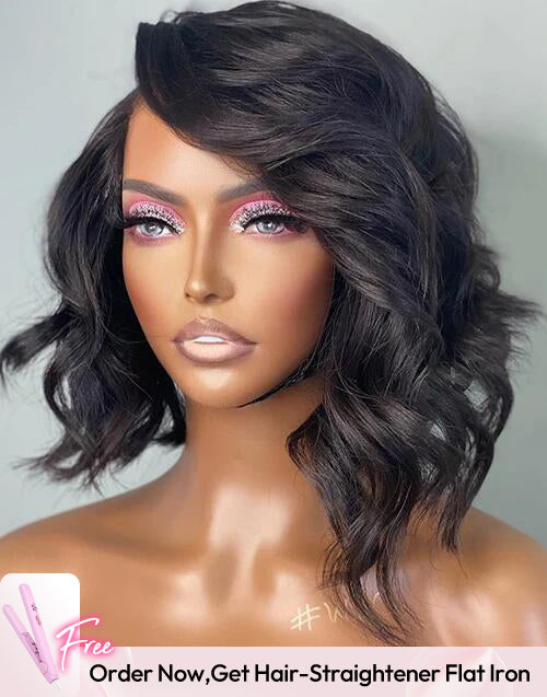 Smart-Fit Pull Go Bobiana Curl Bob Wig 13x5 Pre Cut Lace Human Hair Flash Deal