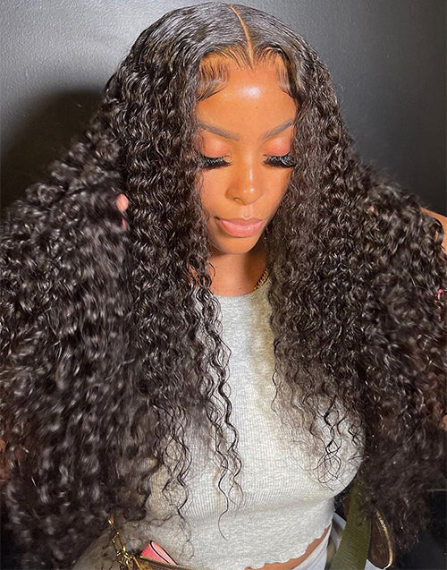Widows Peak M Hairline Curly Real HD Lace Wig Single Tiny Knots 13x5 Pre Everything Wig
