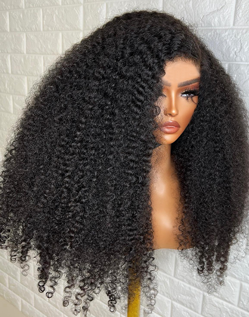 Glueless Pull Go Ultra 250% Density Curly Human Hair Wig