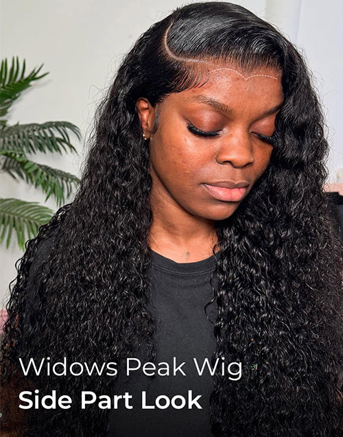 Widows Peak M Hairline Curly Real HD Lace Wig Single Tiny Knots 13x5 Pre Everything Wig
