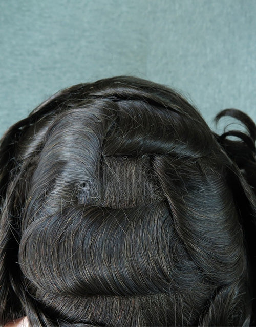 8"x10" Toupee for Men Hair System French Lace Front Mono Human Hair Pieces Indian Human Hair