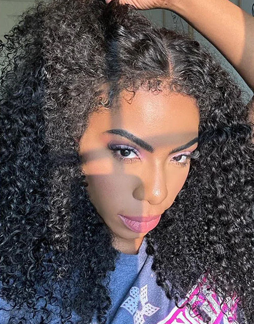 22" 4C Edge Glueless Curly Crystal HD 13x4 Lace Wig Flash Deal