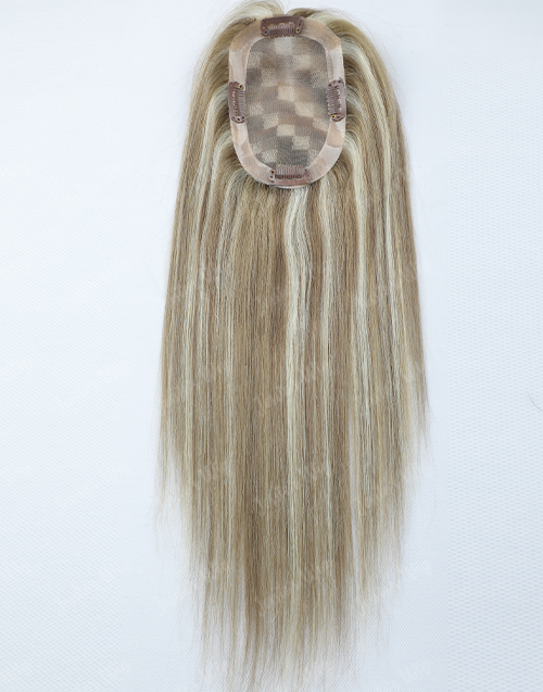 Custom Made 3x5 Mono Top Highlight Human Hair Topper