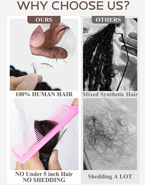 12A Deep Wave Bulk Human Hair For Braiding No Weft Human Hair Extensions Micro Braiding