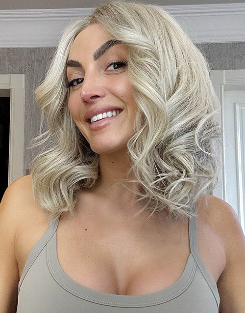 Kora- Upgrade True-Hold Glueless Ombre Ash Blonde Wavy 5.5x5.5 Lace Bob Wig