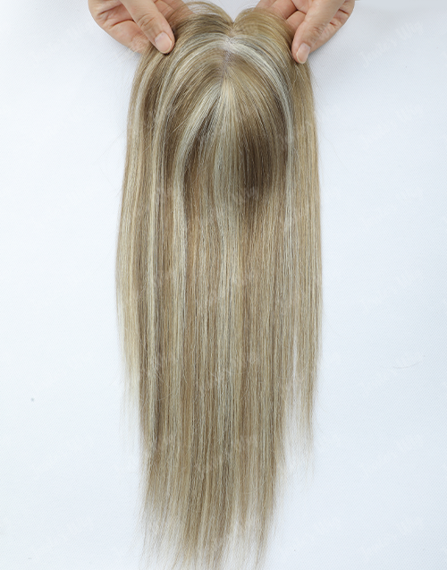 Custom Made 3x5 Mono Top Highlight Human Hair Topper