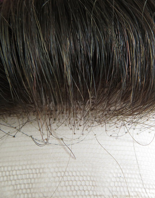 8"x10" Toupee for Men Hair System French Lace Front Mono Human Hair Pieces Indian Human Hair