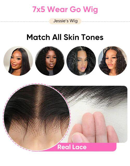 Eden- Smart-Fit Pull Go Glueless Straight 13x5 Pre Cut Lace Front Human Hair Wigs