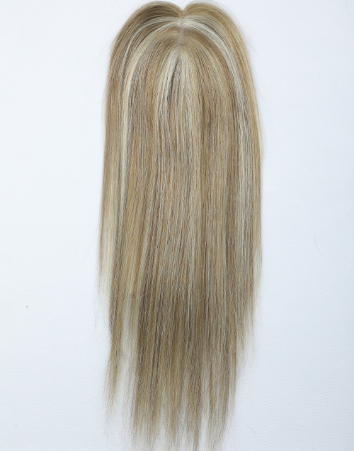 Custom Made 3x5 Mono Top Highlight Human Hair Topper