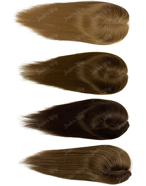 Custom Made 5.5X6.5 5X5 Mono Top Human Hair Topper For Thinning Hair Or Hair Loss