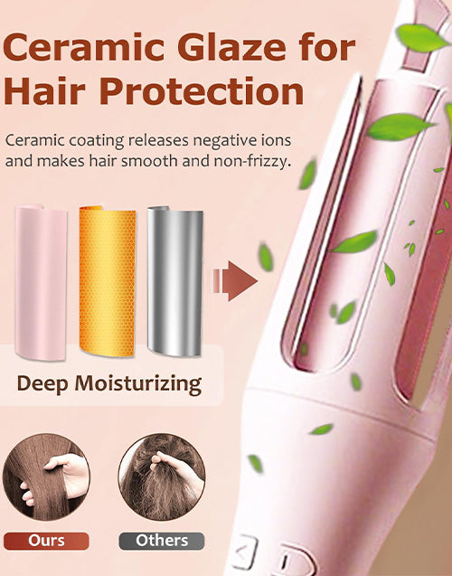 Automatic Curling Iron & Rotating Hair Curler Make Hair Transformation Easily &Instantly