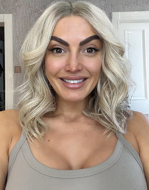 Kora- Upgrade True-Hold Glueless Ombre Ash Blonde Wavy 5.5x5.5 Lace Bob Wig