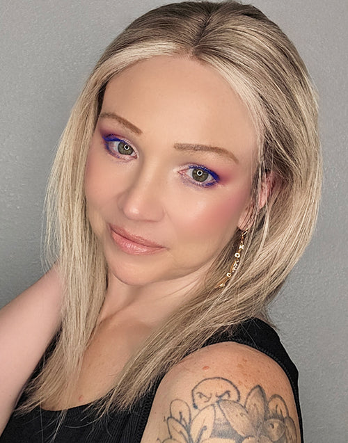 Rola- Influencer Inspired Same Highlight Ash Blonde True-Hold Glueless Straight Bob 13x4 Lace Wig Human Hair