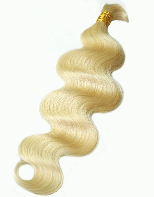 #613 Honey Body Wave Hair Bulk Braiding Hair for Human Hair Extensions No Weft 12A