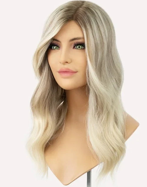 6"×6.5" Soft Blonde Natural Hair Topper Remy Human Hair