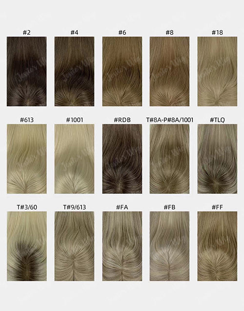 Custom Made 5.5X6.5 5X5 Mono Top Human Hair Topper For Thinning Hair Or Hair Loss