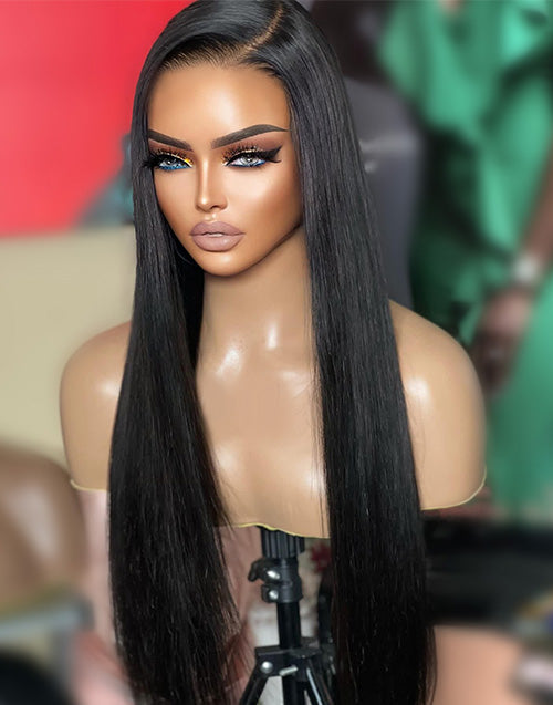 Eden- Smart-Fit Pull Go Glueless Straight 13x5 Pre Cut Lace Front Human Hair Wigs